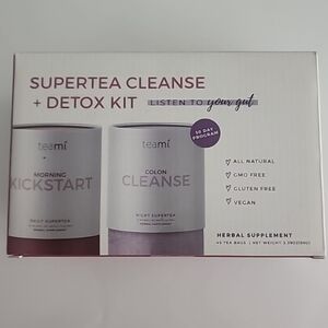 Teami Colon Supertea Cleanse Tea Natural 30 Day Teatox Kit Detox EXP  09/2025
